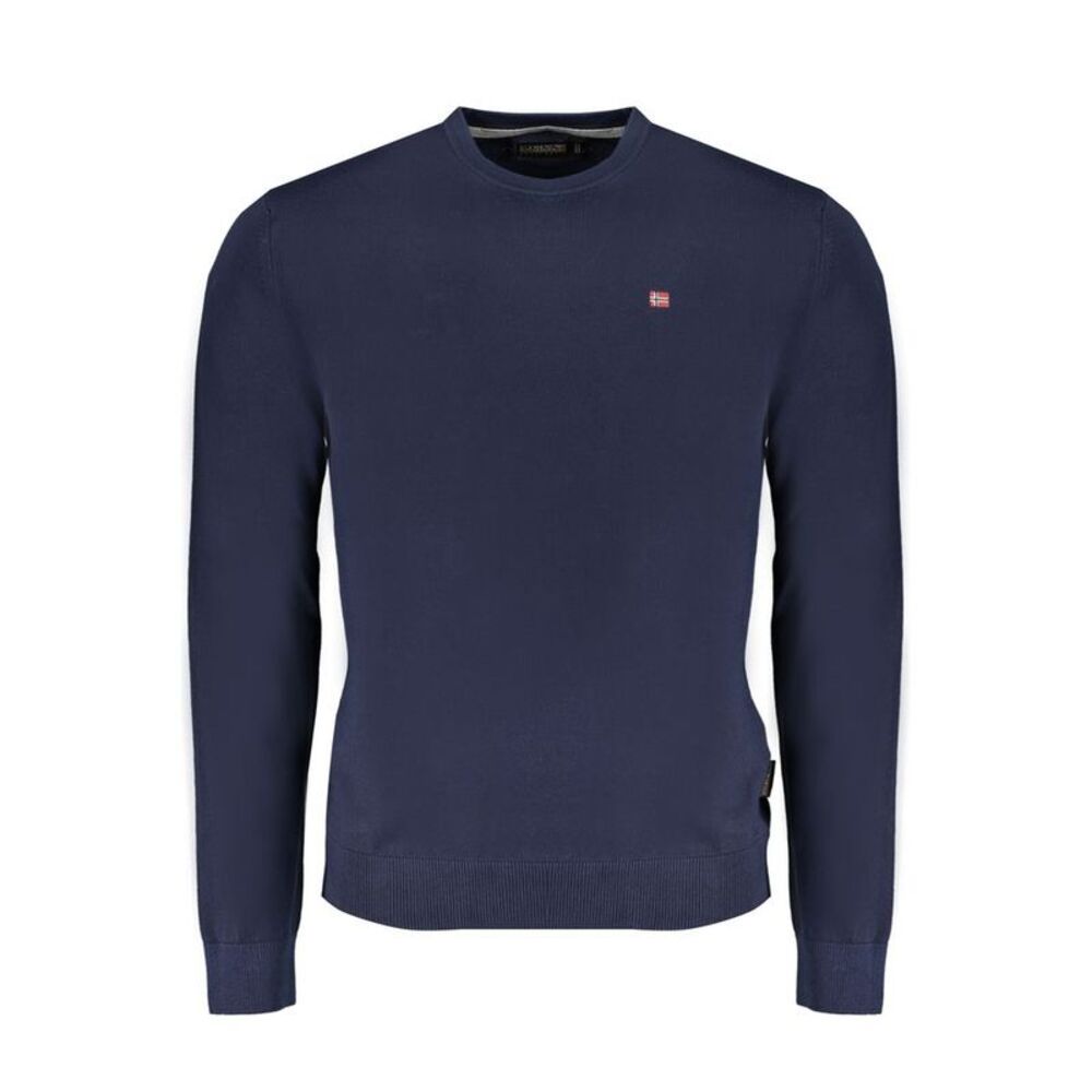 Napapijri Blue Cotton Men Men's Sweater